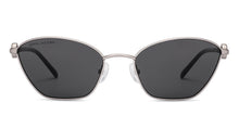 Load image into Gallery viewer, Silver Cat Eye Full Rim Women Sunglasses by John Jacobs-229246