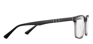 Dark Grey Square Full Rim Men Eyeglasses by Lenskart-232217