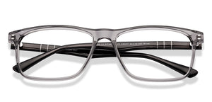 Dark Grey Square Full Rim Men Eyeglasses by Lenskart-232217