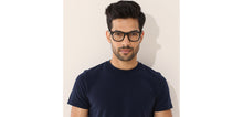 Load image into Gallery viewer, Grey Square Full Rim Unisex Eyeglasses by Vincent Chase-229436