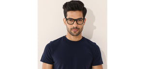 Grey Square Full Rim Unisex Eyeglasses by Vincent Chase-229436