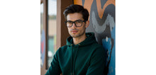 Load image into Gallery viewer, Grey Square Full Rim Unisex Eyeglasses by Vincent Chase-229436