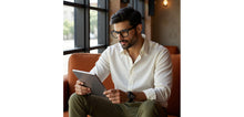 Load image into Gallery viewer, Grey Square Full Rim Unisex Eyeglasses by Vincent Chase-229436