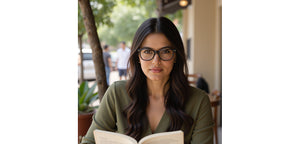 Grey Square Full Rim Unisex Eyeglasses by Vincent Chase-229436