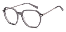 Load image into Gallery viewer, Dark Grey Geometric Full Rim Unisex Eyeglasses by Vincent Chase-225128