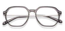Load image into Gallery viewer, Dark Grey Geometric Full Rim Unisex Eyeglasses by Vincent Chase-225128