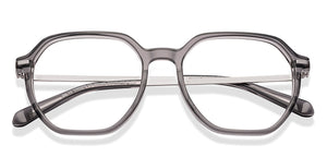 Dark Grey Geometric Full Rim Unisex Eyeglasses by Vincent Chase-225128