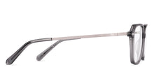 Load image into Gallery viewer, Dark Grey Geometric Full Rim Unisex Eyeglasses by Vincent Chase-225129