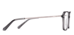 Dark Grey Geometric Full Rim Unisex Eyeglasses by Vincent Chase-225129