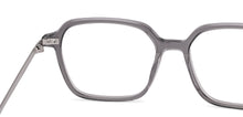 Load image into Gallery viewer, Dark Grey Geometric Full Rim Unisex Eyeglasses by Vincent Chase-225129