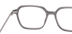 Dark Grey Geometric Full Rim Unisex Eyeglasses by Vincent Chase-225129