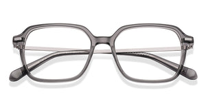 Dark Grey Geometric Full Rim Unisex Eyeglasses by Vincent Chase-225129