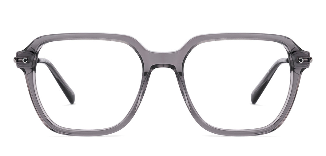 Dark Grey Square Full Rim Unisex Eyeglasses by Vincent Chase-225125