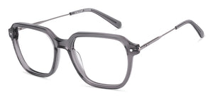 Dark Grey Square Full Rim Unisex Eyeglasses by Vincent Chase-225125