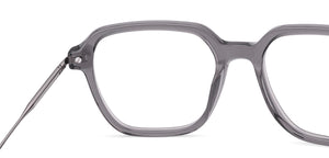 Dark Grey Square Full Rim Unisex Eyeglasses by Vincent Chase-225125