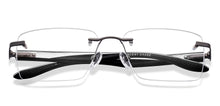 Load image into Gallery viewer, Dark Gunmetal Rectangle Rimless Unisex Eyeglasses by Vincent Chase-222722