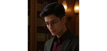 Load image into Gallery viewer, Gunmetal Aviator Full Rim Unisex Eyeglasses by Lenskart-232714