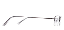 Load image into Gallery viewer, Gunmetal Rectangle Half Rim Unisex Eyeglasses by Vincent Chase-219724