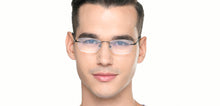 Load image into Gallery viewer, Dark Gunmetal Rectangle Rimless Unisex Eyeglasses by Vincent Chase-222723