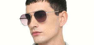 Gold Geometric Full Rim Unisex Sunglasses by Vincent Chase Polarized-221005
