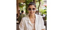 Load image into Gallery viewer, Gold Rectangle/ Square Rimless Unisex Sunglasses by Vincent Chase-229190