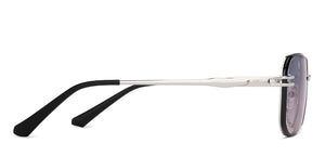 Silver Rectangle/ Square Rimless Unisex Sunglasses by Vincent Chase-216043