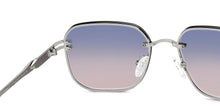 Load image into Gallery viewer, Silver Rectangle/ Square Rimless Unisex Sunglasses by Vincent Chase-216043