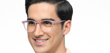 Load image into Gallery viewer, Dusty Rose Wayfarer Full Rim Unisex Eyeglasses by Lenskart Hustlr-218224