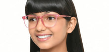 Load image into Gallery viewer, Pink Wayfarer Full Rim Unisex Eyeglasses by Hooper-216772