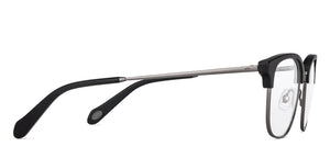Black Rectangle Full Rim Men Eyeglasses by Fossil-202105