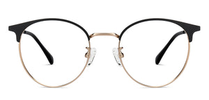 Gold Round Full Rim Unisex Eyeglasses by Lenskart Air-205175