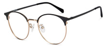 Load image into Gallery viewer, Gold Round Full Rim Unisex Eyeglasses by Lenskart Air-205175
