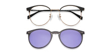 Load image into Gallery viewer, Gold Round Full Rim Unisex Eyeglasses by Lenskart Air-205175