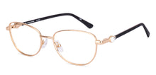 Load image into Gallery viewer, Gold Cat Eye Full Rim Women Eyeglasses by John Jacobs-225395