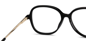 Black Geometric Full Rim Unisex Eyeglasses by Le Petit Lunetier-216902