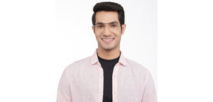 Gold Geometric Full Rim Unisex Eyeglasses by Vincent Chase Online-206262