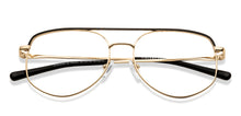 Load image into Gallery viewer, Gold Geometric Full Rim Unisex Eyeglasses by Vincent Chase Online-206262