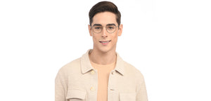 Black Geometric Full Rim Unisex Eyeglasses by Vincent Chase-208192