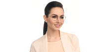 Load image into Gallery viewer, Black Geometric Full Rim Unisex Eyeglasses by Vincent Chase-208192