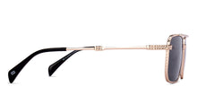 Load image into Gallery viewer, Gold Rectangle/ Square Full Rim Unisex Sunglasses by Vincent Chase Polarized-221883