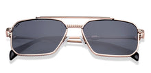 Load image into Gallery viewer, Gold Rectangle/ Square Full Rim Unisex Sunglasses by Vincent Chase Polarized-221883