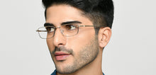 Load image into Gallery viewer, Black Rectangle Full Rim Unisex Eyeglasses by Vincent Chase-222628