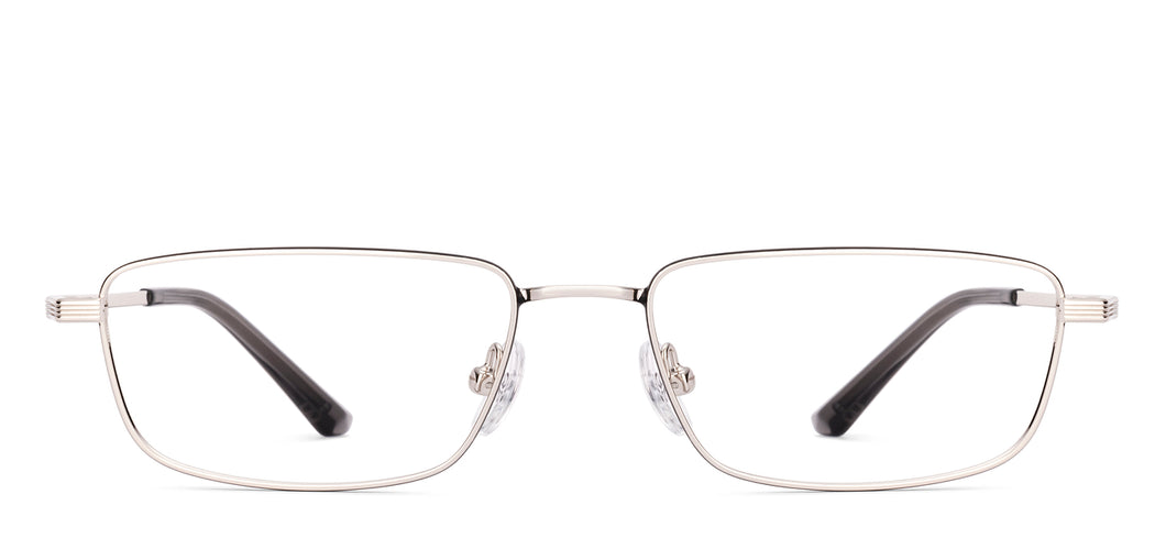 Black Rectangle Full Rim Unisex Eyeglasses by Vincent Chase-222628