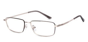 Black Rectangle Full Rim Unisex Eyeglasses by Vincent Chase-222628