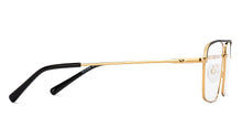 Load image into Gallery viewer, Gold Rectangle Full Rim Unisex Eyeglasses by Vincent Chase Online-206271