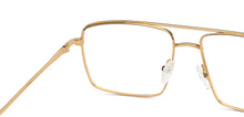 Load image into Gallery viewer, Gold Rectangle Full Rim Unisex Eyeglasses by Vincent Chase Online-206271