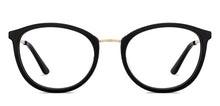 Load image into Gallery viewer, Black Round Full Rim Unisex Eyeglasses by Le Petit Lunetier-216924