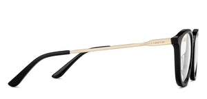 Black Round Full Rim Unisex Eyeglasses by Le Petit Lunetier-216924