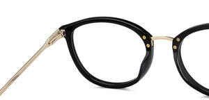 Black Round Full Rim Unisex Eyeglasses by Le Petit Lunetier-216924