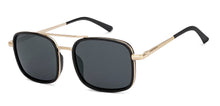 Load image into Gallery viewer, Gold Rectangle Full Rim Unisex Sunglasses by Vincent Chase-215945